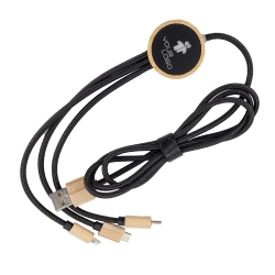 3in1 charging cable with illuminated logo long 120 cm