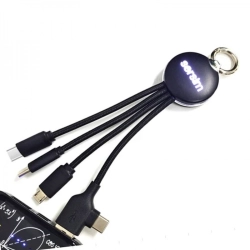 4in1 cable with illuminated logo, RXD-368