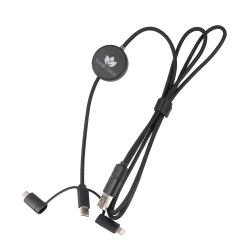 4in1 charging cable with illuminated logo - LH-ZM02