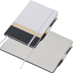 A5 Notebook with Pen made of Recycled Materials