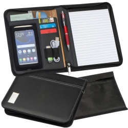 A5 folder with lined notebook