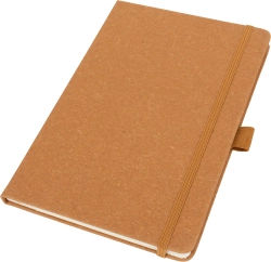 A5 lined notebook made of recycled leather