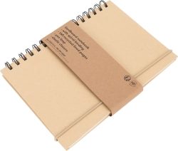 A5 lined notebook made of recycled paper