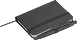 A7 notebook with ballpoint pen