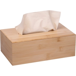Bamboo box with cosmetic tissues