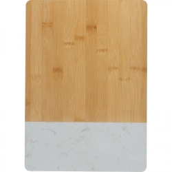 Bamboo cutting board with marble