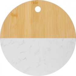 Bamboo cutting board with marble