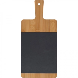 Bamboo cutting board with slate