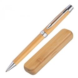 Bamboo pen in case