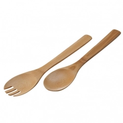 Bamboo salad cutlery