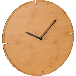 Bamboo wall clock