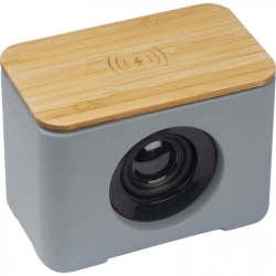 Bluetooth speaker with wireless charger