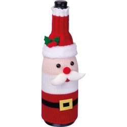Bottle sleeve with Christmas motif