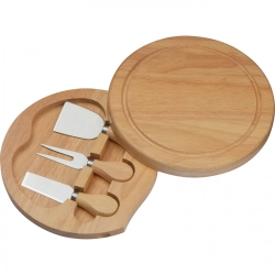 Cheese board with knives