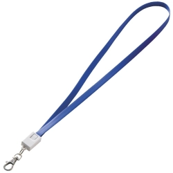 Data transfer lanyard with micro USB LE