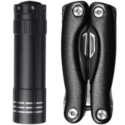 Flashlight and multifunctional tool set