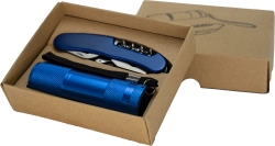 Flashlight and pocket knife set