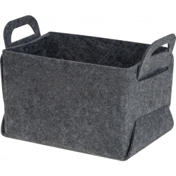 Foldable basket made of rPET felt