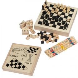Games chess, checkers, mikado, domino