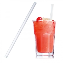 Glass drinking straw 20 cm