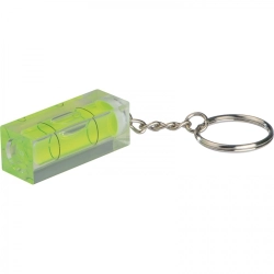 Keyring with spirit level
