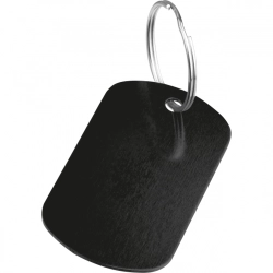 Metal keychain made of recycled aluminium