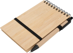 Notebook A6 blank with pen