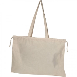 Organic cotton bag with long handles 180 g/m²
