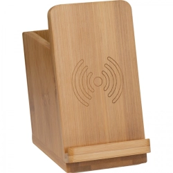 Phone stand with wireless charger