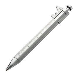 Plastic ballpen with caliper