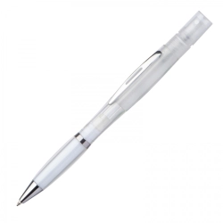Plastic pen with sprayer