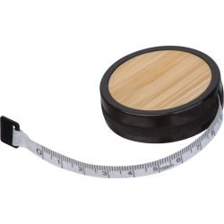 Round bamboo tape measure