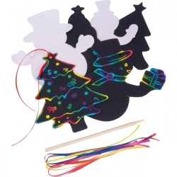 Scratch-off Christmas ornaments