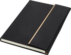 Set of A5 lined notebook and CrisMa pen made of recycled leather