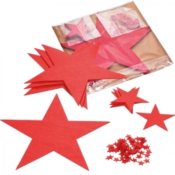 Set of felt star coasters