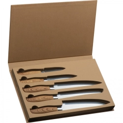 Set of kitchen knives