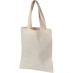 Small cotton bag with short handles 140 g/m2