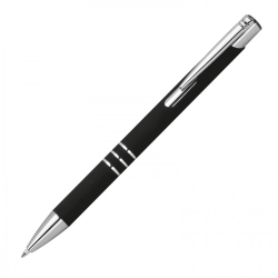 Soft touch semi-gel pen made of recycled aluminum