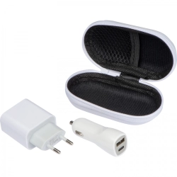 Travel charger and plug set