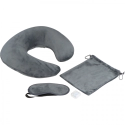 Travel set pillow, sleep mask, earplugs