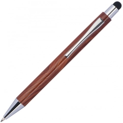 Wooden ballpen touch pen