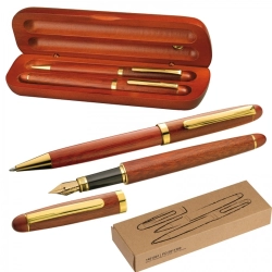 Writing set ballpen and fountain pen