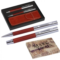 Writing set ballpen and fountain pen Mark Twain