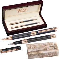 Writing set ballpen and fountain pen Mark Twain