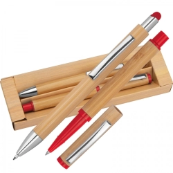 Writing set ballpen and rollerball pen touch pen