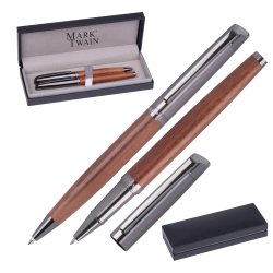 Writing set rollerball pen and ballpoint pen Mark Twain