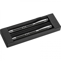 Writing set with pen and mechanical pencil