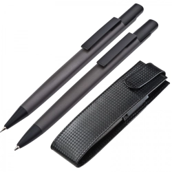 Writing set with pen and mechanical pencil