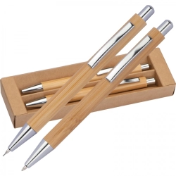 Writing set with pen and mechanical pencil
