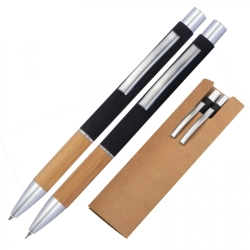 Writing set with pen and mechanical pencil